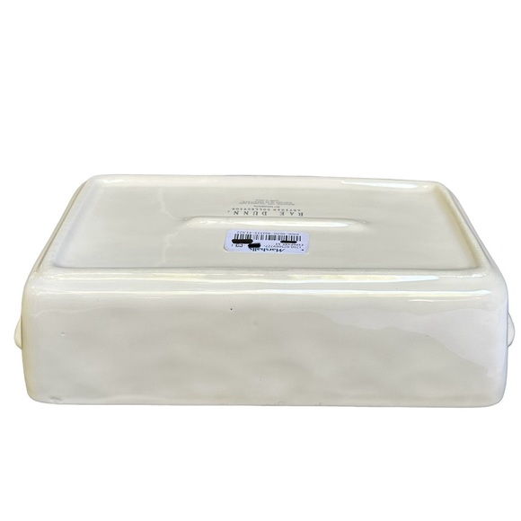 Rae Dunn LOAF Baking Dish Pan White Black Large Letters Dimples NWT 2017 OG - Picture 11 of 16